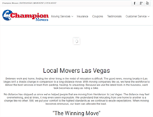 Tablet Screenshot of championmovers1.com